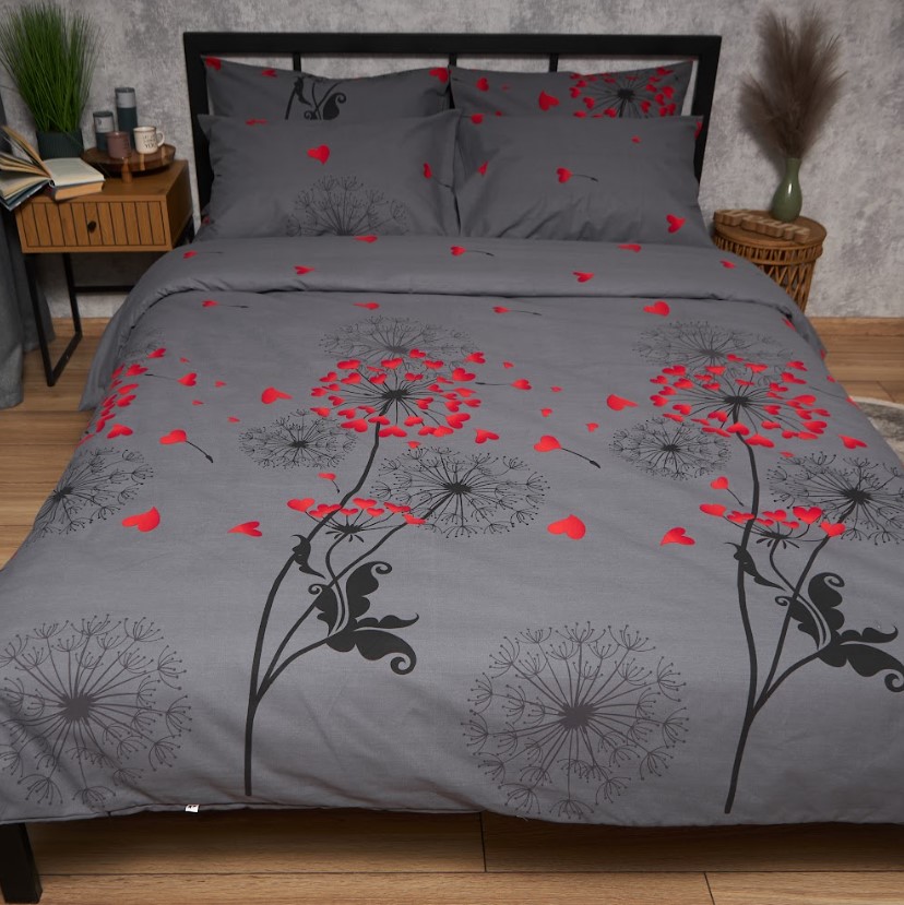 Купить Комплект постельного белья Moon&Star Бязь Gold Люкс Dandelion Lov 175х210 нав. 4х50х70 (MS-820009108) - Фото 1 Комплект постельного белья Moon&Star Бязь Gold Люкс Dandelion Lov 175х210 нав. 4х50х70 (MS-820009108) - Фото 1