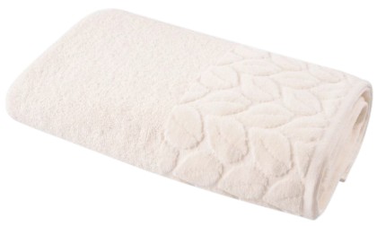 Купить Полотенце банное SOHO 90х150 хлопок 100% Leaves Ivory - Фото 1 Полотенце банное SOHO 90х150 хлопок 100% Leaves Ivory - Фото 1