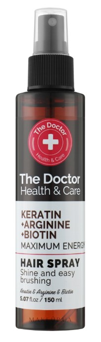 Спрей для волосся The Doctor Health&Care 150 мл Keratin&Arginine&Biotin (8588006042863) - Фото 1