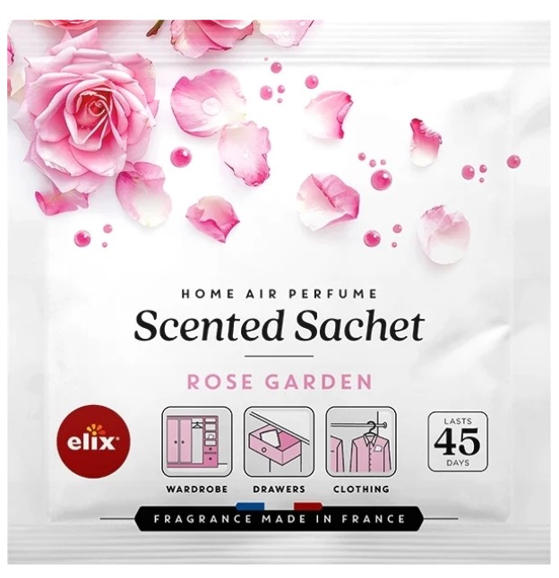 Ароматическое саше Elix Rose Garden для ящиков шкафа до 45 дней аромата (5907100190059) - Фото 1