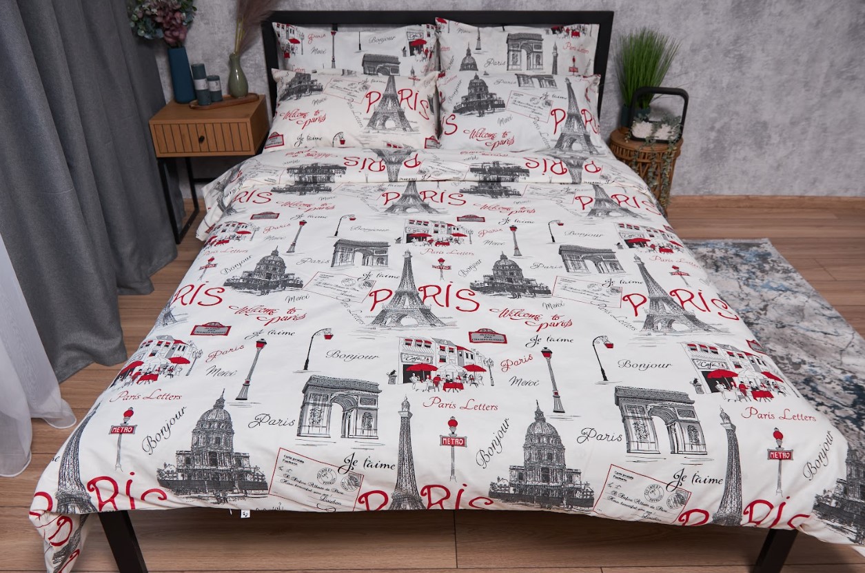 Купить Комплект постельного белья Moon&Star Бязь Gold Люкс Paris King Size 220x240 (MS-820002054) - Фото 1 Комплект постельного белья Moon&Star Бязь Gold Люкс Paris King Size 220x240 (MS-820002054) - Фото 1