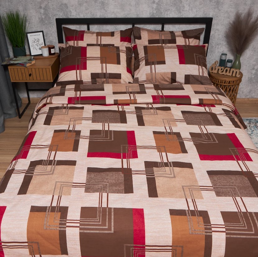 Купить Комплект постельного белья Moon&Star Бязь Gold Люкс «Retro Geometry» King Size 220x240 нав. 4х70х70 (MS-820006689) - Фото 1 Комплект постельного белья Moon&Star Бязь Gold Люкс «Retro Geometry» King Size 220x240 нав. 4х70х70 (MS-820006689) - Фото 1