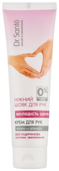 Крем для рук і нігтів Dr. Sante Ніжний шовк 90 мл молодість шкіри (4823015933448) - Фото 1