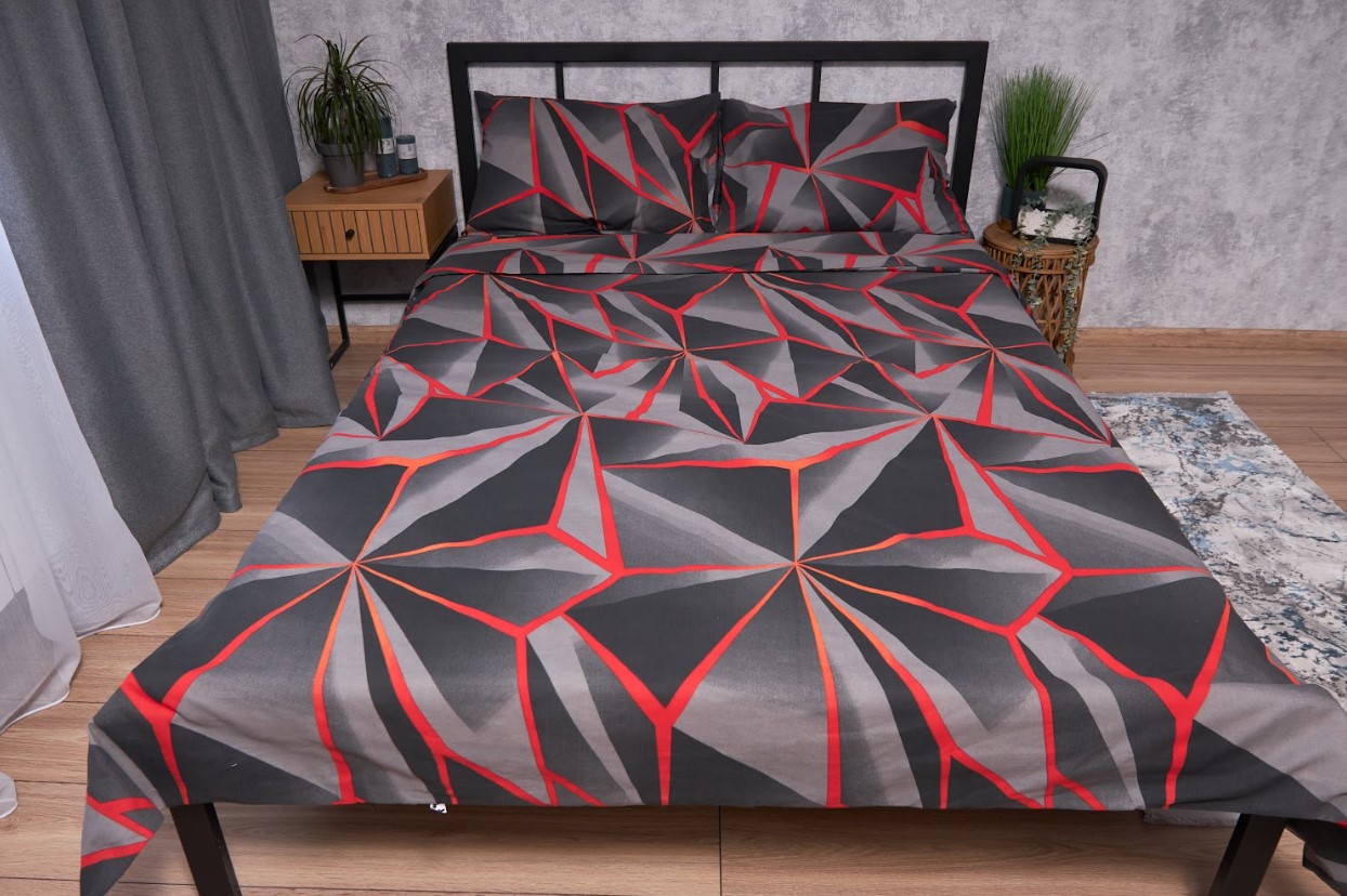 Комплект постельного белья Moon&Star Бязь Gold Люкс Geometry King Size 220x240 (MS-820002228) - Фото 1