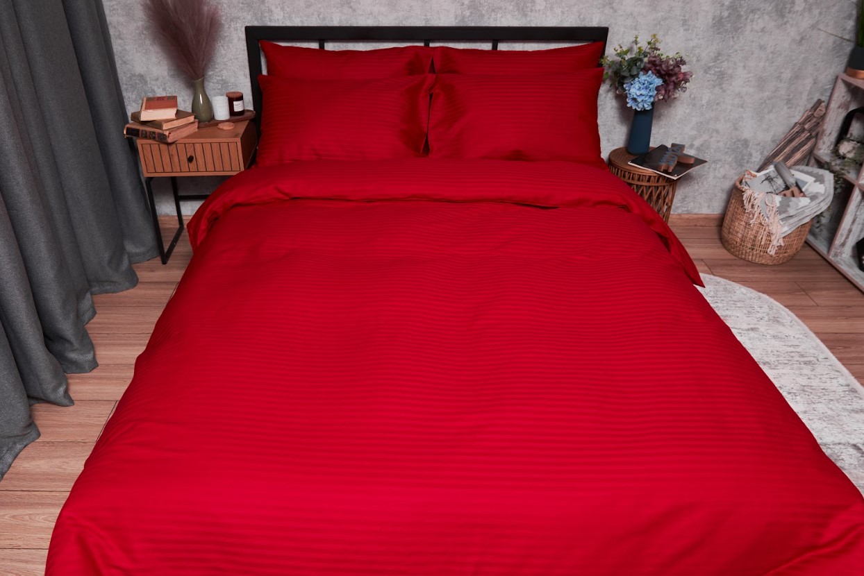 Купити Комплект постільної білизни Moon&Star Satin Stripe Stripe Red 160х220 нав. 2х40х60 (MS-820003590) - Фото 1 Комплект постільної білизни Moon&Star Satin Stripe Stripe Red 160х220 нав. 2х40х60 (MS-820003590) - Фото 1