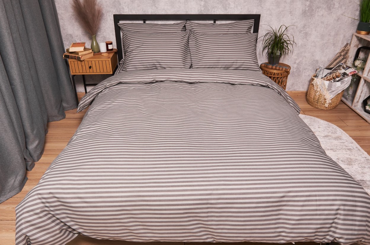 Комплект постільної білизни Moon&Star Бязь Gold Люкс Ice Grey 160х220 нав. 4х50х70 (MS-820003453) - Фото 1