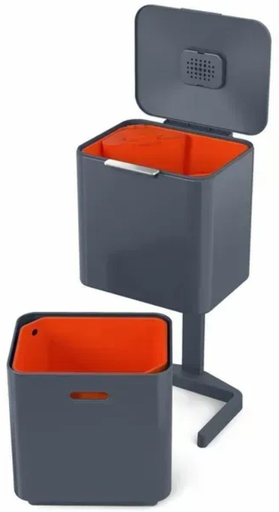 Купити Бак для сміття Joseph Joseph 60 л Сірий 30062 - Фото 1 Бак для сміття Joseph Joseph 60 л Сірий 30062 - Фото 1