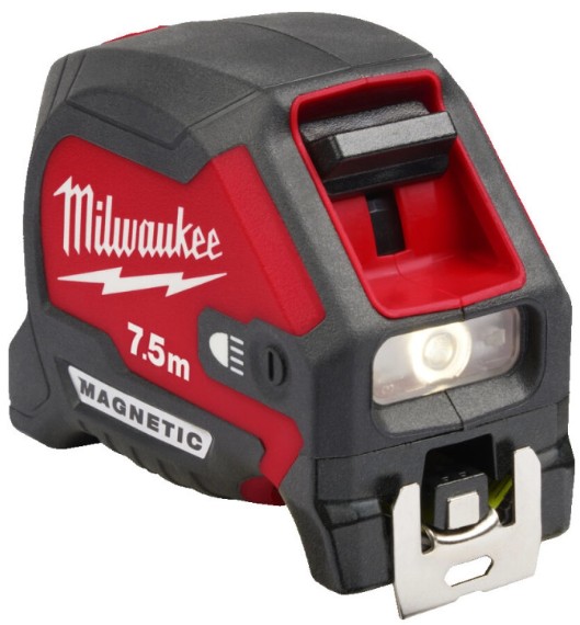 Рулетка Milwaukee MAGNETIC з LED підсвіткою 7.5 м (4932492469) - Фото 1