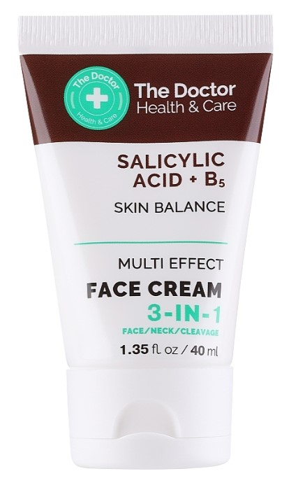 Крем для лица The Doctor Health&Care Health & Care 40 мл 3в1 SALICYLIC ACID+B5 (5901845509336) - Фото 1