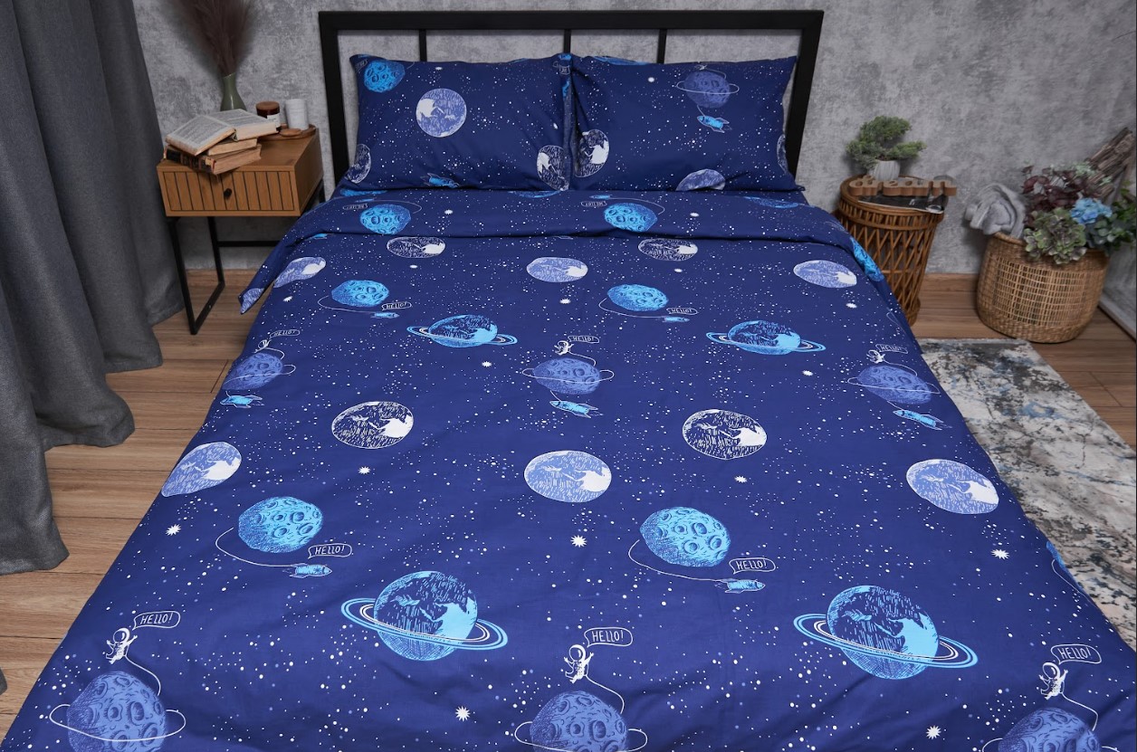 Купить Комплект постельного белья Moon&Star Бязь Gold Люкс Planets King Size 220x240 (MS-820004795) - Фото 1 Комплект постельного белья Moon&Star Бязь Gold Люкс Planets King Size 220x240 (MS-820004795) - Фото 1