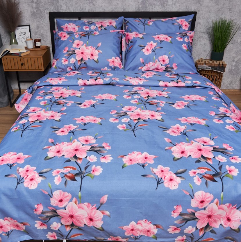 Купить Комплект постельного белья Moon&Star Микросатин Premium «Blossom Sky» 143х210 см нав. 4х50х70 (MS-820007543) - Фото 1 Комплект постельного белья Moon&Star Микросатин Premium «Blossom Sky» 143х210 см нав. 4х50х70 (MS-820007543) - Фото 1