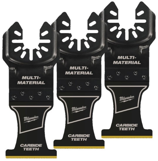 Полотно Milwaukee Bi-Metal Carbide OPEN-LOK 35х38 мм 3 шт. (48851523) - Фото 1