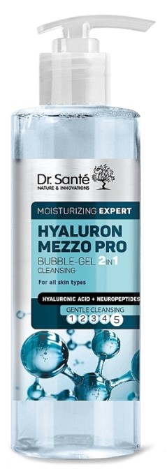 Гель для умывания Dr. Sante Hyaluron Mezzo Pro bubble 200 мл 2в1 (5901845505635) - Фото 1