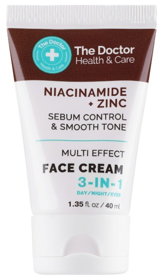 Крем для обличчя The Doctor Health&Care Health & Care 40 мл 3в1 NIACINAMIDE+ZINC (5901845509312) - Фото 1