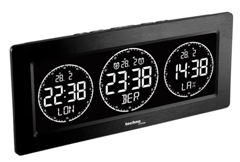 Купити Настільний годинник Technoline WT458 Black - Фото 1 Настільний годинник Technoline WT458 Black - Фото 1