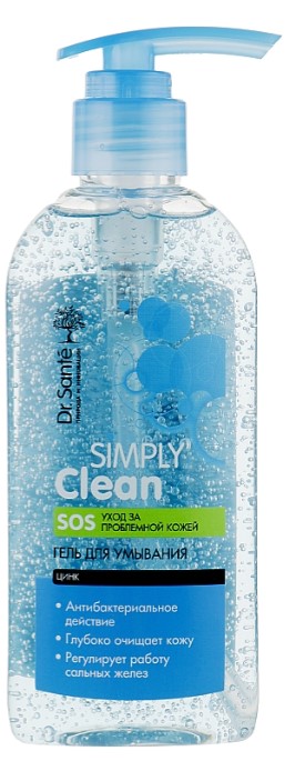 Гель для умывания Dr. Sante Simply Clean 200 мл (4823015939273) - Фото 1