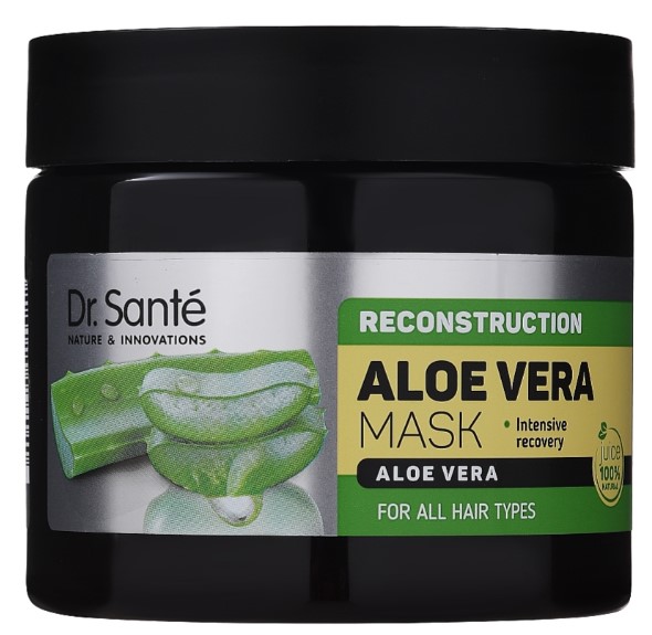 Маска для волосся Dr. Sante Aloe Vera 300 мл реконструкція (4823015937040) - Фото 1