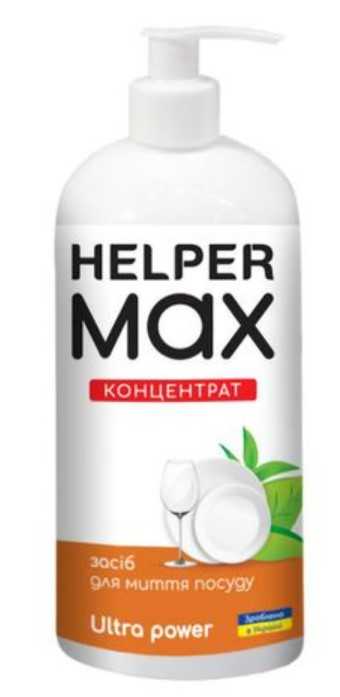 Средство для ручного мытья посуды Helper Ultra Power 1л (4820183972095) - Фото 1