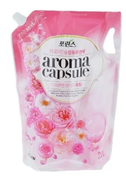 Ополіскувач для білизни Lion Porinse Аroma Сapsule Pink 2,1 кг (8806325615620) - Фото 1