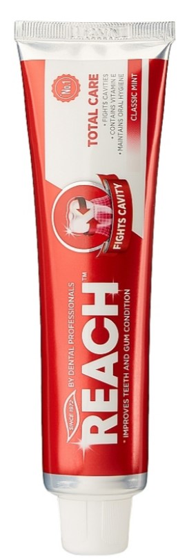 Зубная паста Reach Total Care Fights Cavity Classic Mint 150 г (8801051313444) - Фото 1