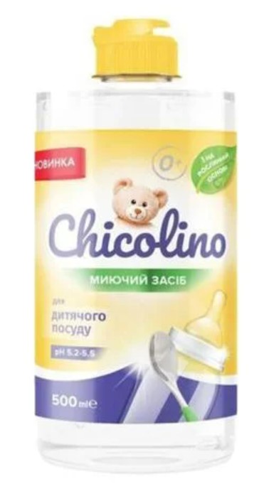 Засіб для ручного миття посуду Chicolino 500 мл (4823098413721) - Фото 1