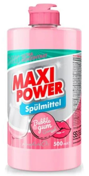 Засіб для ручного миття посуду Maxi Power Бабл Гам 500 мл (4823098411963) - Фото 1