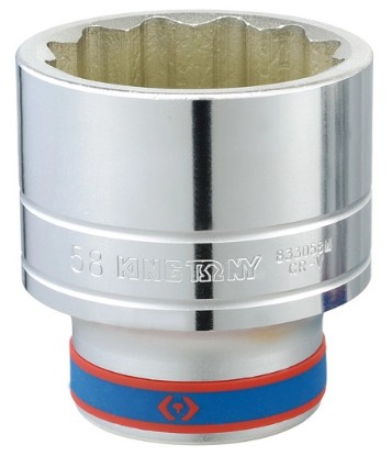 Торцевая головка KING TONY стандартная 12-гранная 1" 65 мм (833065M) - Фото 1