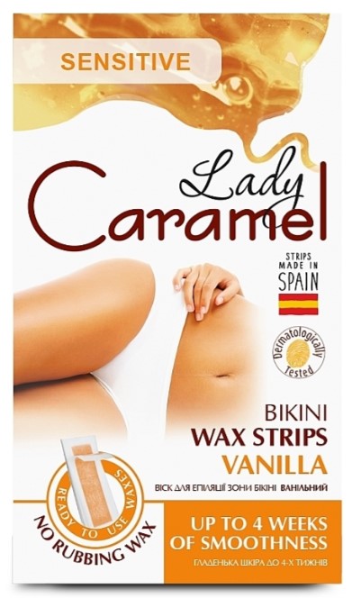 Віск для депіляції Caramel 12 шт. бікіні ванільний (4823015923203) - Фото 1