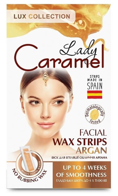 Віск для депіляції Caramel 12 шт. обличчя аргана (4823015939723) - Фото 1