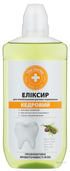 Ополіскувач для порожнини рота The Doctor Health&Care 500 мл кедровий (4823015931420) - Фото 1