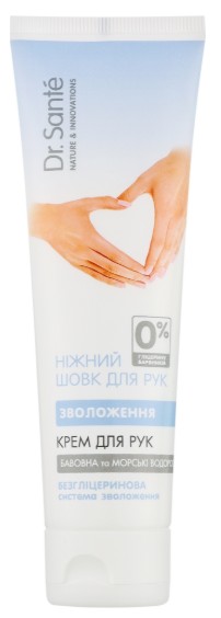 Крем для рук і нігтів Dr. Sante Ніжний шовк 90 мл зволоження (4823015923432) - Фото 1