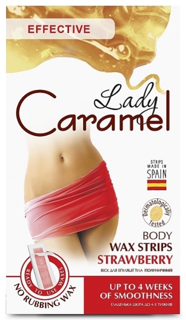 Віск для депіляції Caramel 16 шт. тіла полуничний (4823015920189) - Фото 1