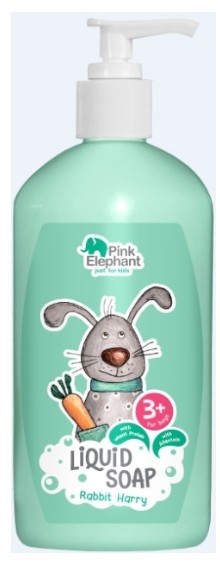 Рідке мило для рук Pink Elephant 250 мл Заєць Гарі (8588006040869) - Фото 1