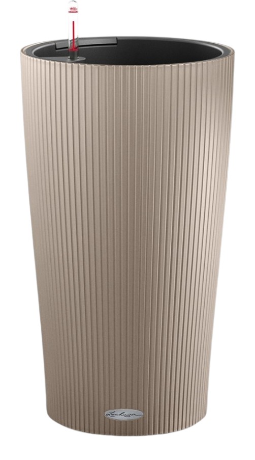 Умный цветочный вазон Lechuza CILINDRO Color 32 песочно-коричневый (13956) - Фото 1