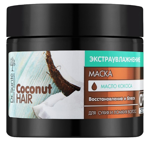 Маска для волосся Dr. Sante Coconut Hair 300 мл (4823015938283) - Фото 1
