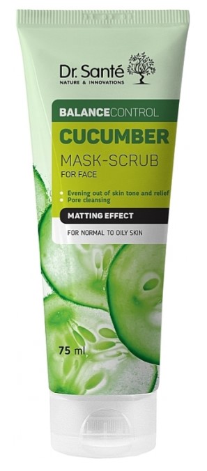 Маска для обличчя Dr. Sante Cucumber скраб 75 мл (4823015917424) - Фото 1