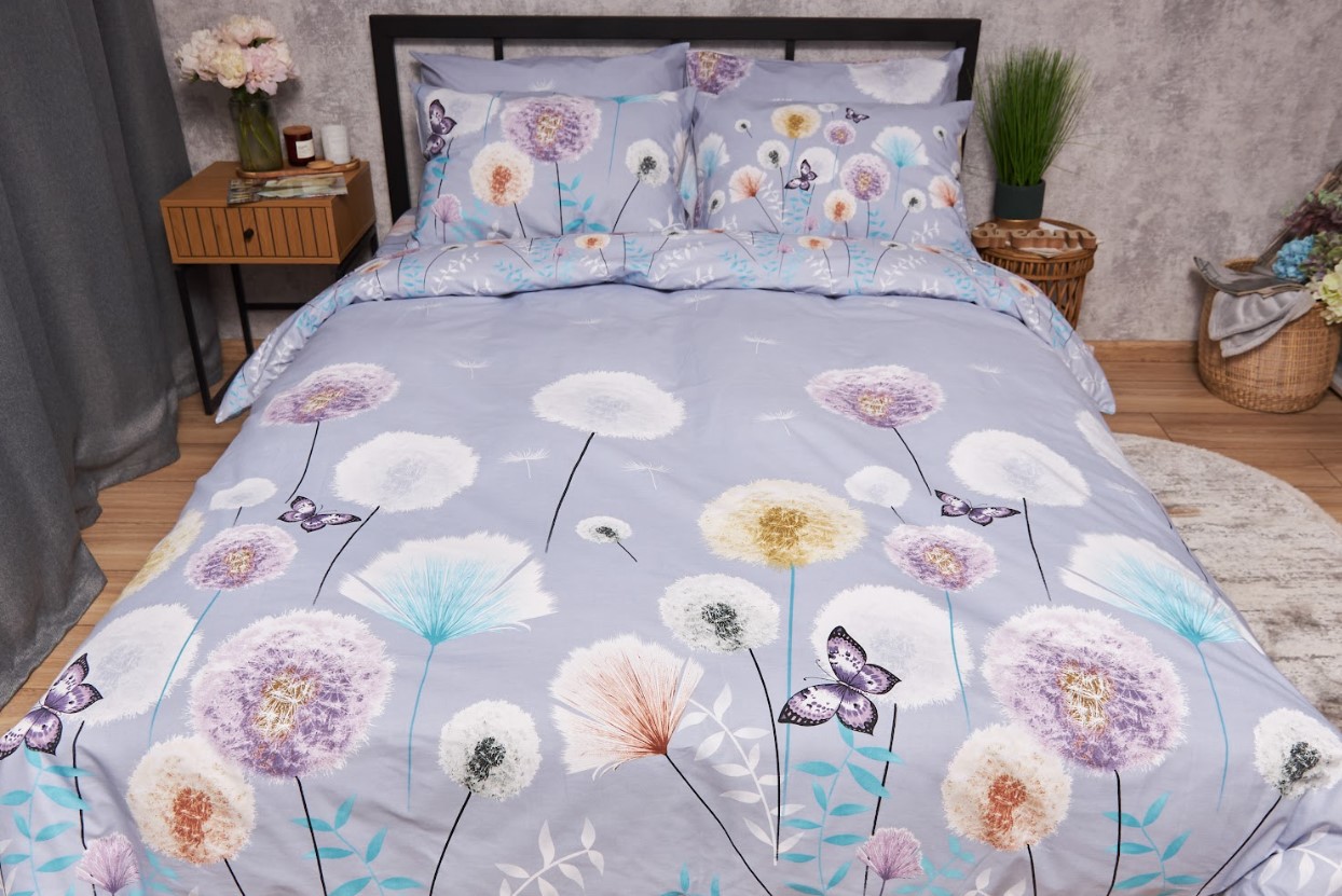 Купить Комплект постельного белья Moon&Star Бязь Gold Люкс Dandelion Dreams 175х210 нав. 4х70х70  (MS-820005574) - Фото 1 Комплект постельного белья Moon&Star Бязь Gold Люкс Dandelion Dreams 175х210 нав. 4х70х70  (MS-820005574) - Фото 1