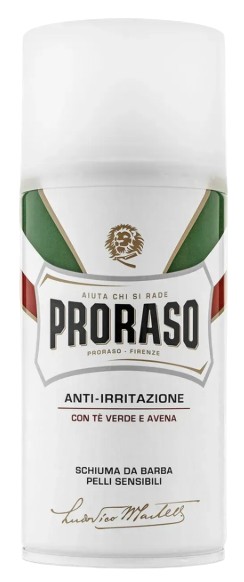 Піна для гоління Proraso Shaving Foam Green Tea & Oatmeal 300 мл (8004395001941) - Фото 1