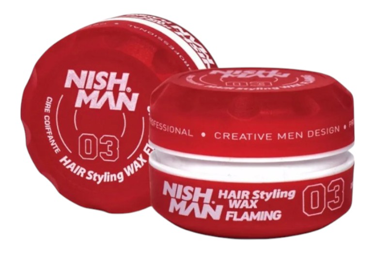 Гель и воск для укладки волос Nishman Hair Styling Wax 03 Flaming 150 мл (8682035088462) - Фото 1