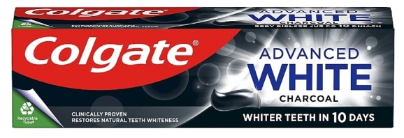 Зубная паста Colgate 75 мл Advanced White Charcoal (8718951253827) - Фото 1