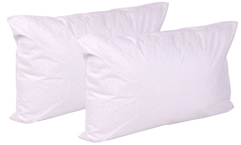 Наволочка Руно 50х70 см бязь 2 шт. Білий вензель (35.114Г_білий вензель_Н) - Фото 1