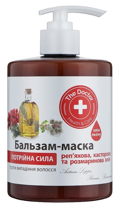 Маска для волосся The Doctor Health&Care потрійна сила 500 мл (4823015929854) - Фото 1