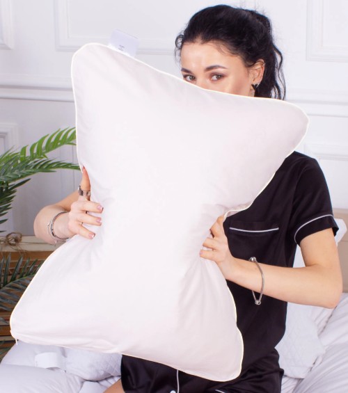 Подушка ортопедична MirSon №4041 Delicate satin 0841 Powder Women (2200006422518) - Фото 1