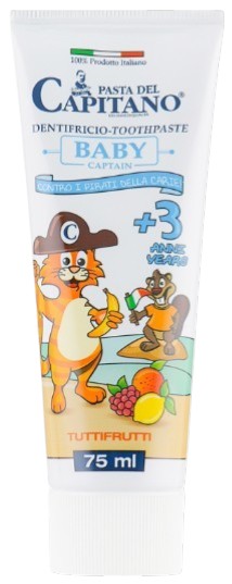 Зубна паста Pasta Del Capitano Baby Tutti-frutti 3+ 75 мл (PTPBTF75)