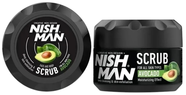 Скраб для обличчя Nishman Avocado Face Scrub 300 мл (8682035086017) - Фото 1