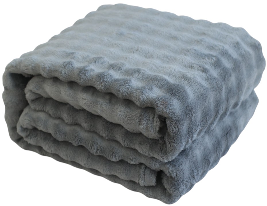 Купить Плед полуторный SOHO 150х200 см Volume Gray - Фото 1 Плед полуторный SOHO 150х200 см Volume Gray - Фото 1