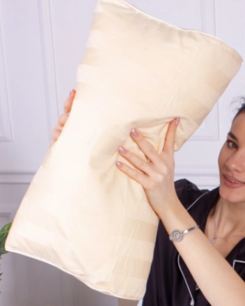 Подушка ортопедична MirSon №4176 Noble stripe Сarmela KIDDY (2200006423904) - Фото 1