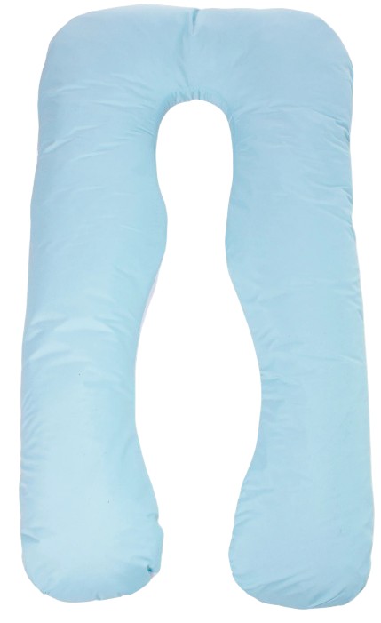 Подушка для майбутніх мам MirSon U-подібна № 8031 Eco Line White-Blue (2200006185062) - Фото 1