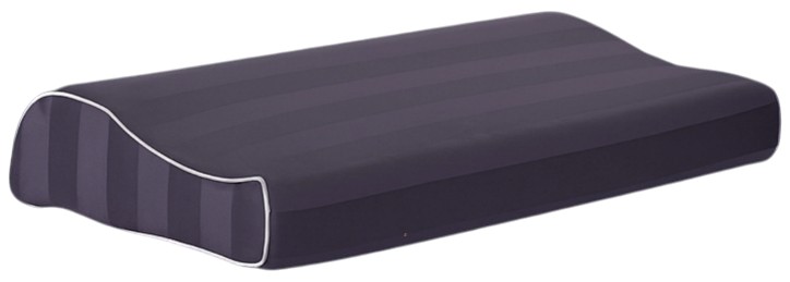 Подушка ортопедична MirSon №7066 Elite Noble stripe Graphite KIDDY Boy 500х290х50/80 - Фото 1