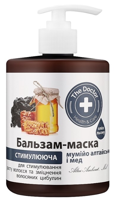Маска для волосся The Doctor Health&Care мумійо алтайське/мед 500 мл (4823015929885) - Фото 1